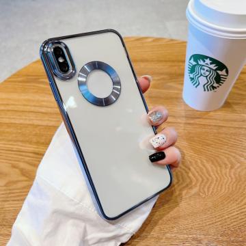 Coque Transparente en TPU Electroplated CD pour iPhone X / XS